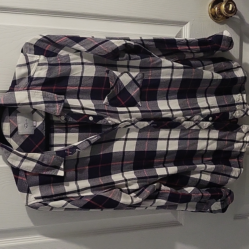 Rails plaid flannel button down shirt